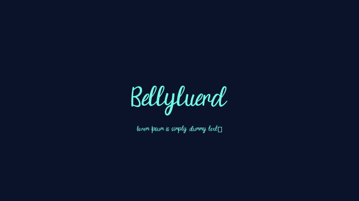 Bellyluerd Font