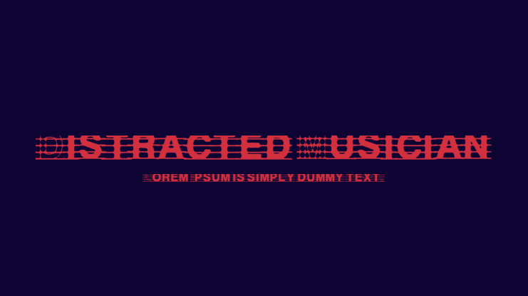Distracted Musician Font