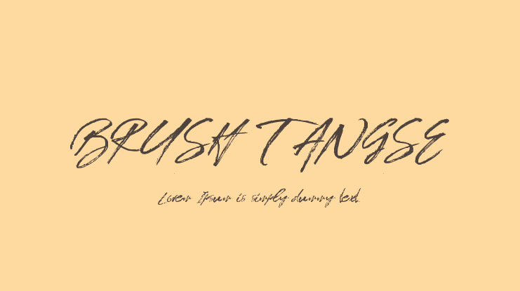 BRUSH TANGSE Font