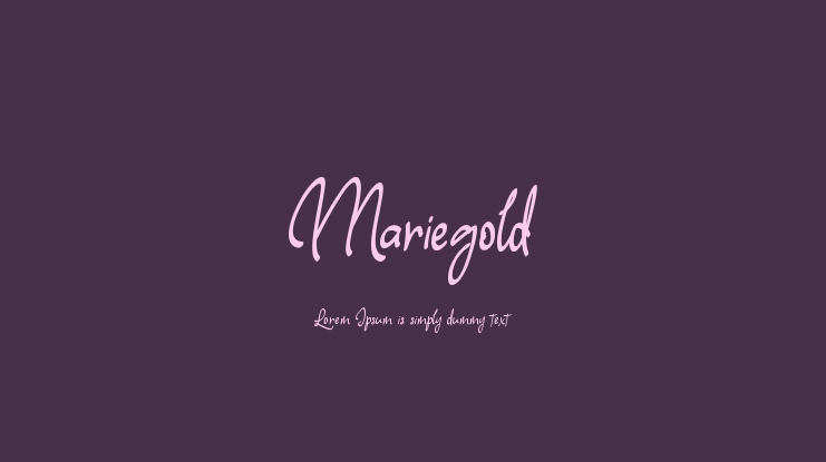 Mariegold Font
