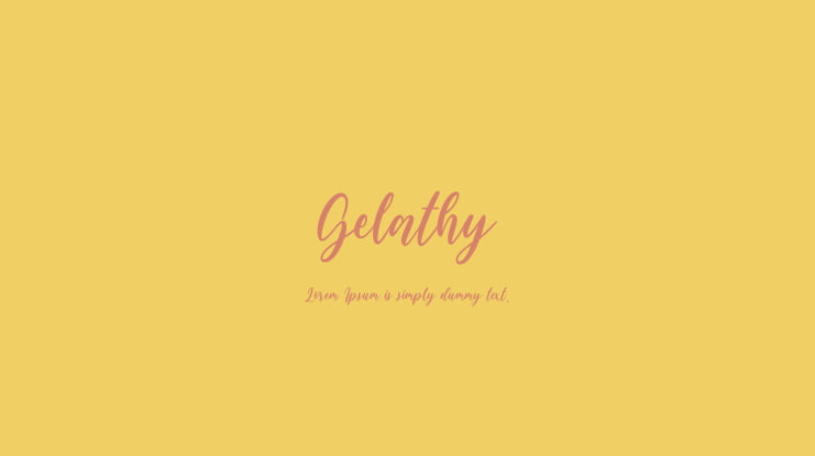 Gelathy Font