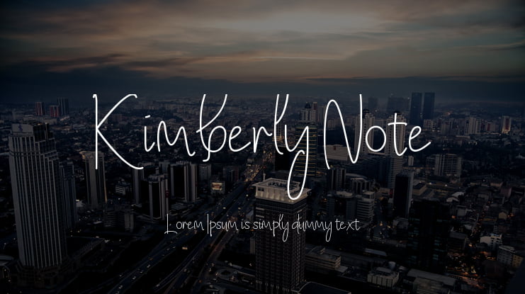 Kimberly Note Font