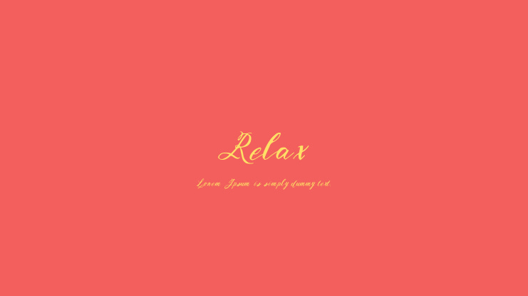 Relax Font