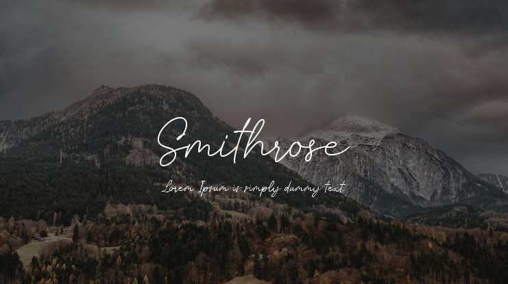 Smithrose Font