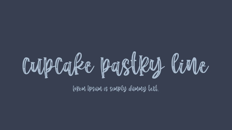 cupcake pastry line Font