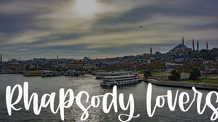 Rhapsody lovers Font
