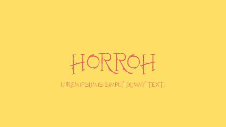 Horroh Font