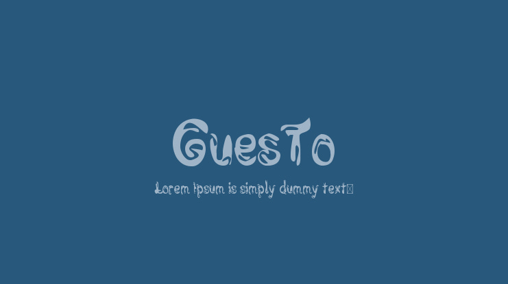 GuesTo Font