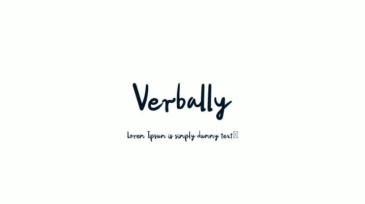 Verbally Font