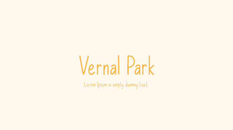 Vernal Park Font