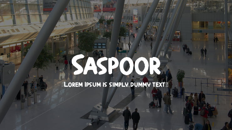Saspoor Font
