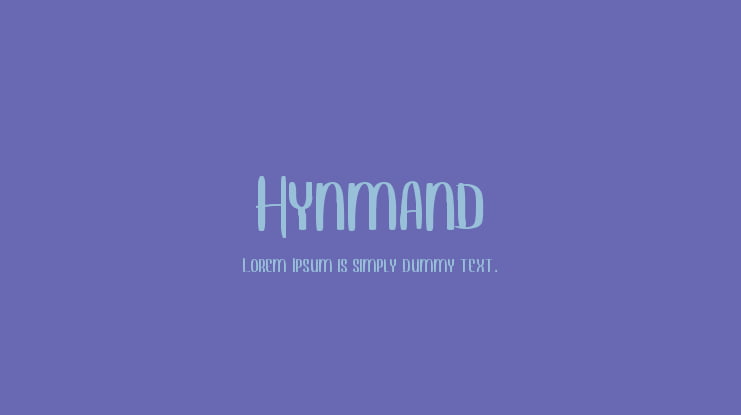 Hynmand Font
