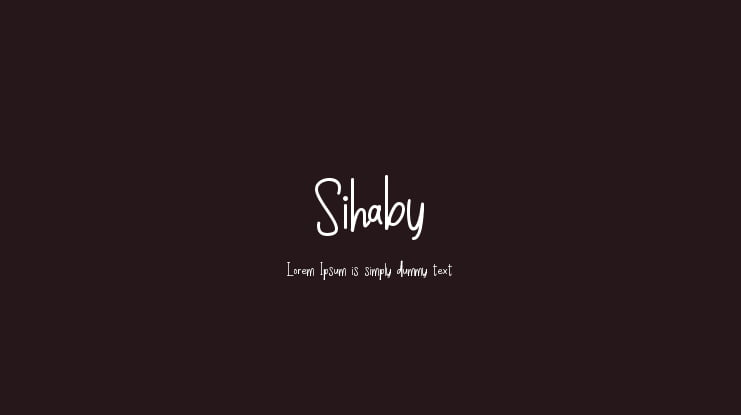 Sihaby Font