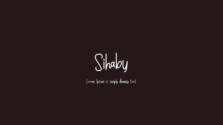 Sihaby Font