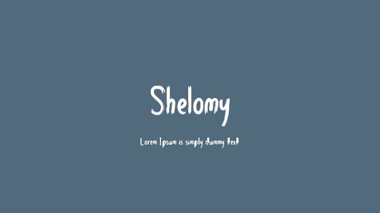 Shelomy Font