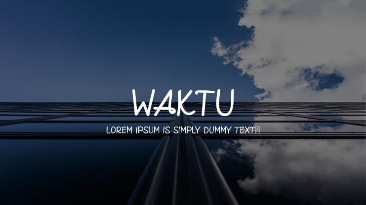 WAKTU Font