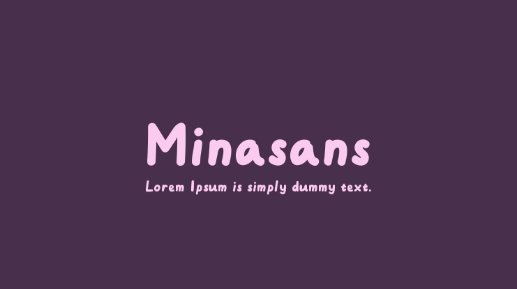 Minasans Font