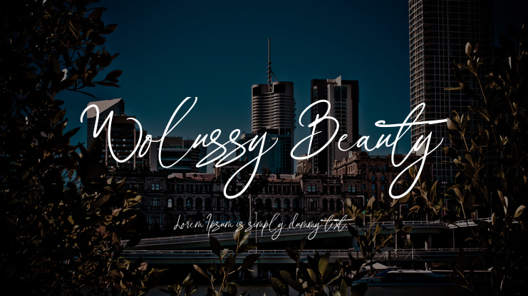 Wolussy Beauty Font