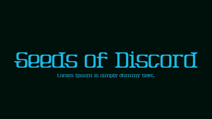 Seeds of Discord Font