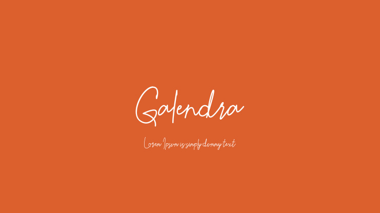 Galendra Font