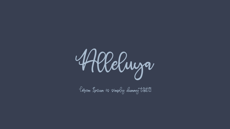 Alleluya Font