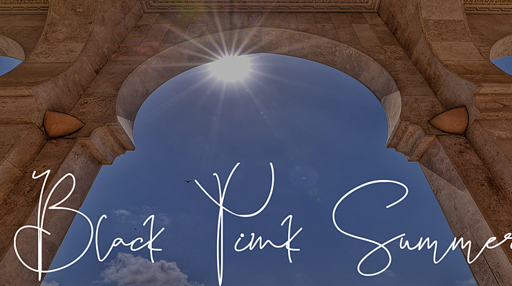 Black Pink Summer Font