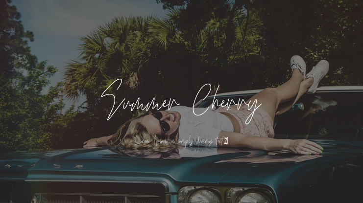 Summer Cherry Font