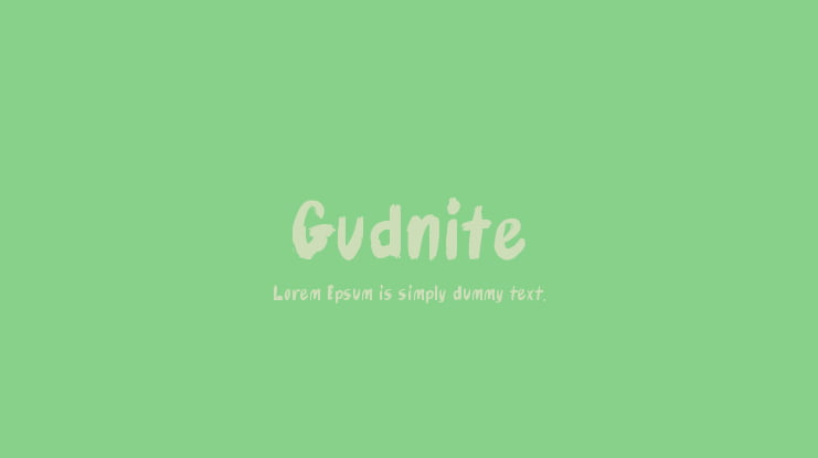 Gudnite Font