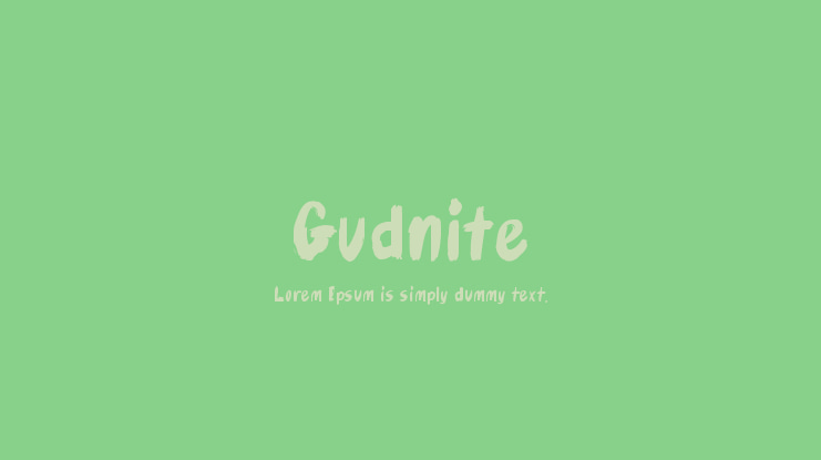 Gudnite Font