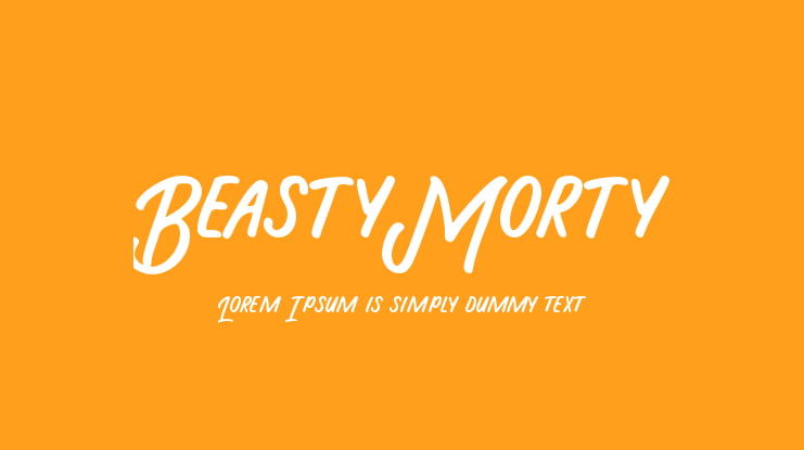 Beasty Morty Font