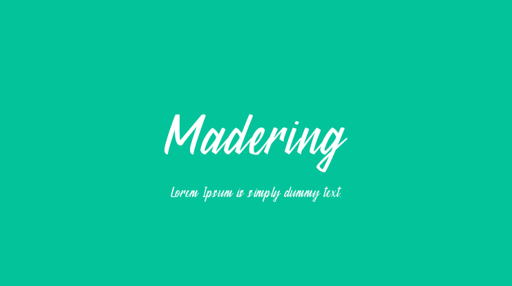 Madering Font