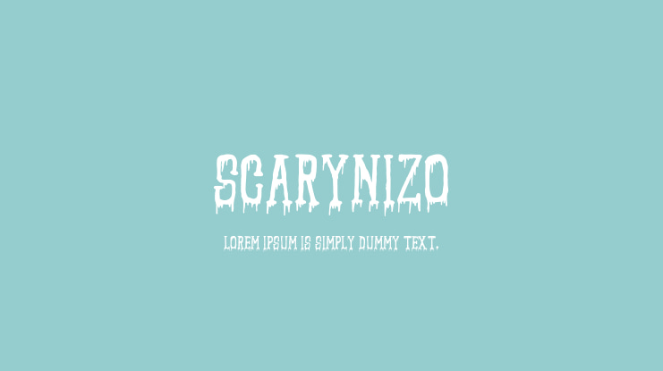 SCARYNIZO Font Family
