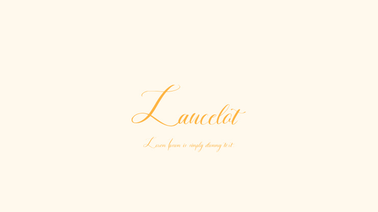 Lancelot Font