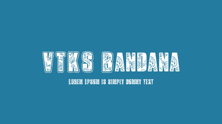 VTKS Bandana Font
