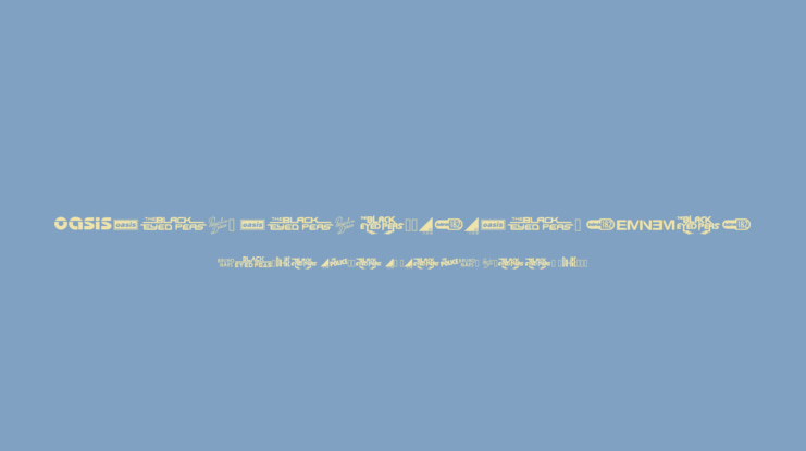 Bands and Musicians CHMC Font