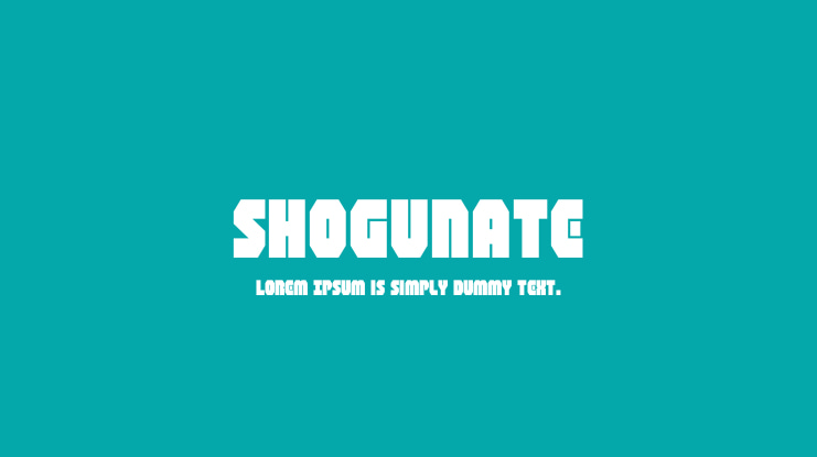 Shogunate Font Family