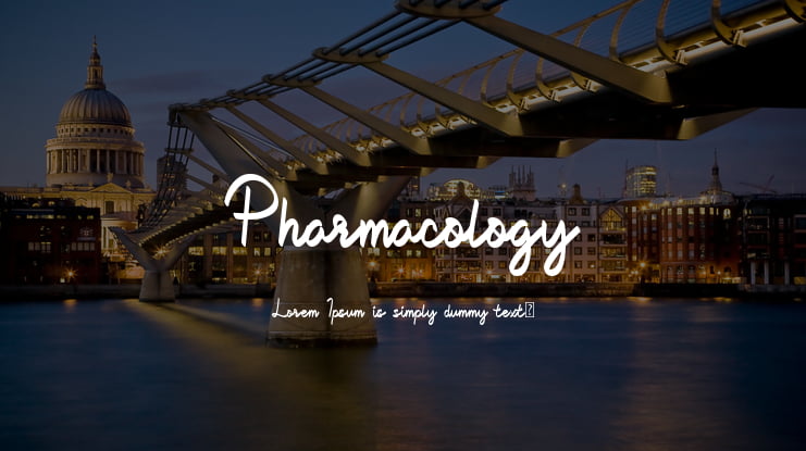 Pharmacology Font