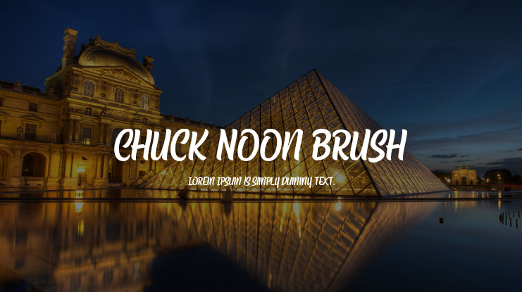 Chuck Noon Brush Font