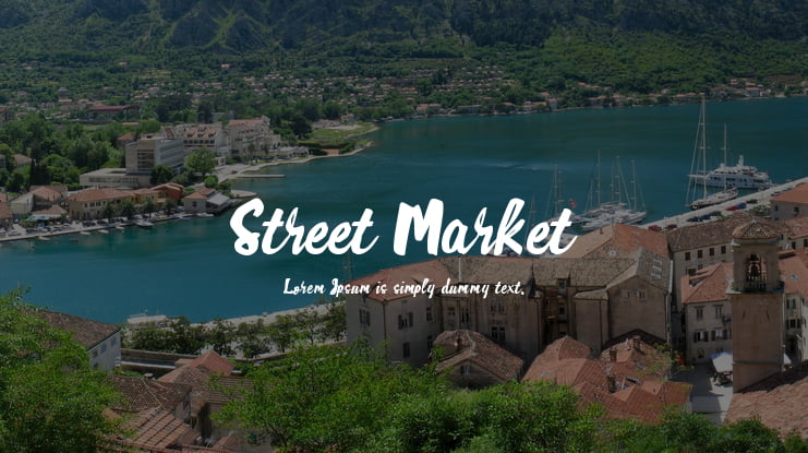 Street Market Font
