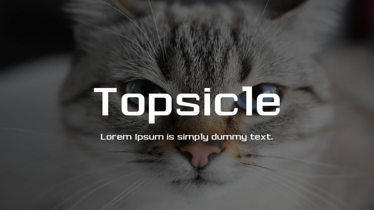 Topsicle Font