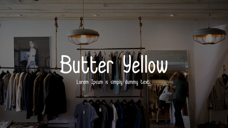 Butter Yellow Font