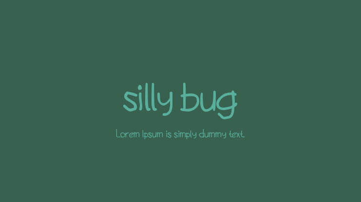 silly bug Font