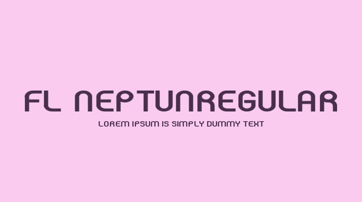 FL-NeptunRegular Font