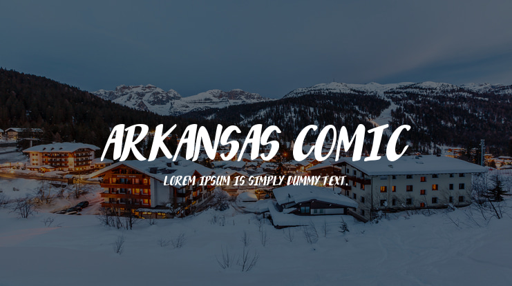 Arkansas Comic Font