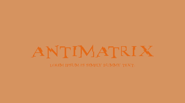 antimatrix Font