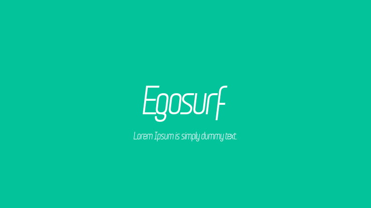 Egosurf Font Family