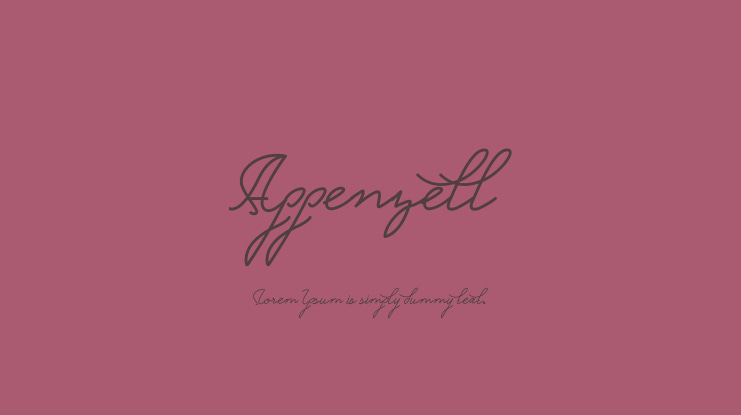 Appenzell Font