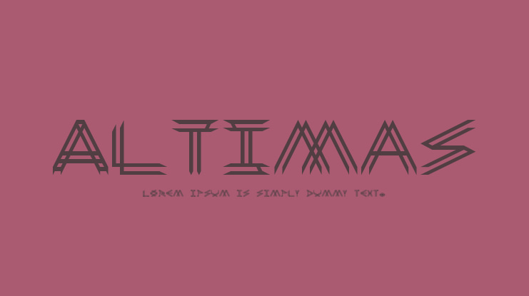 Altimas Font