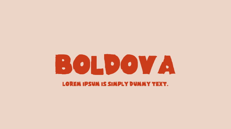 Boldova Font