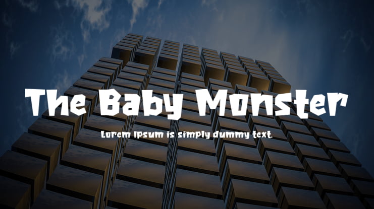 The Baby Monster Font